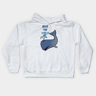 Save the whale Kids Hoodie